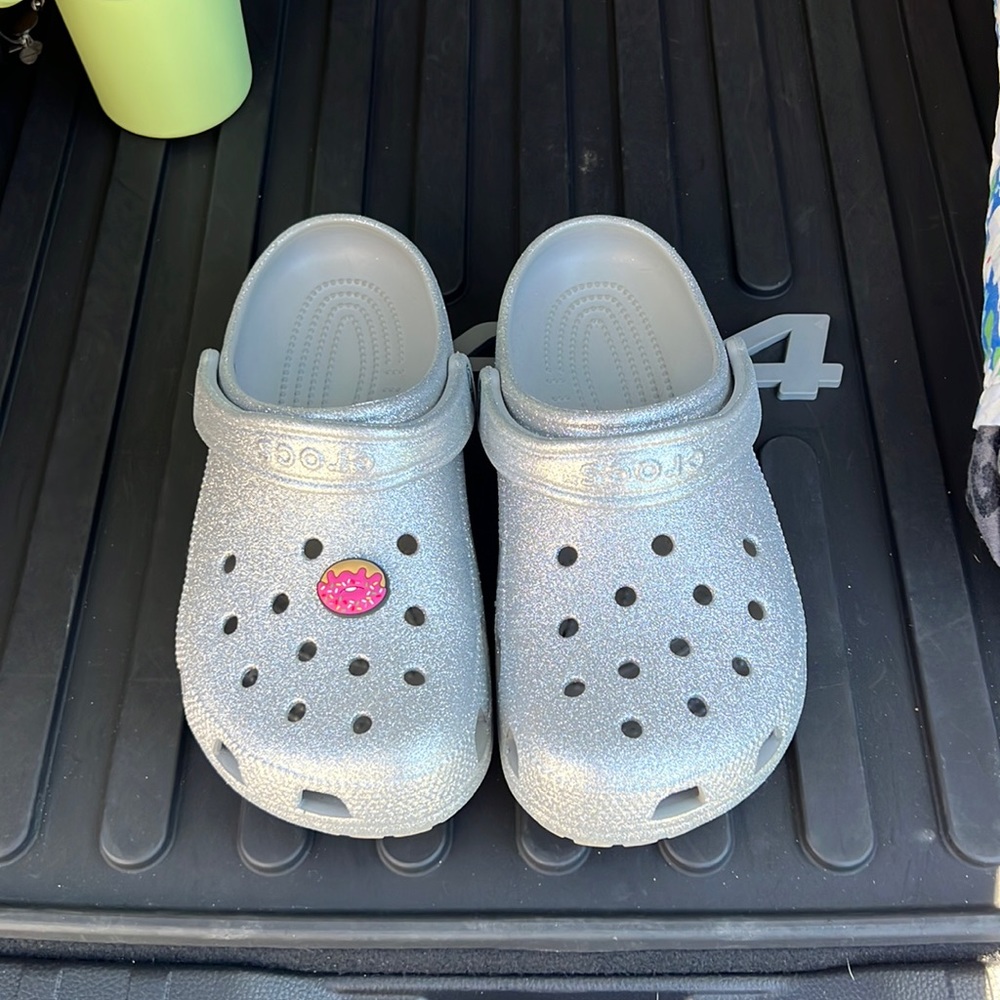 Glitter Crocs Size 8
